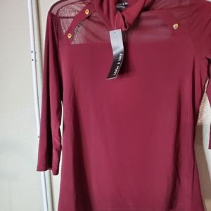 Burgundy Blouse